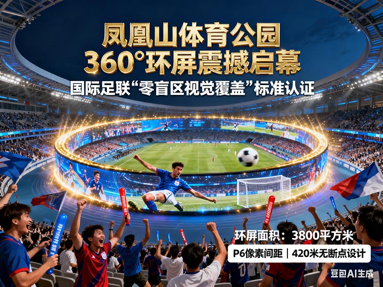 鳳凰山體育公園360°環(huán)屏幕后:成都LED顯示屏如何拿下國際賽事級標準